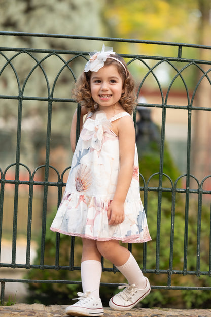 Vestido para niña "Bajo el Mar" de Algodón Orgánico