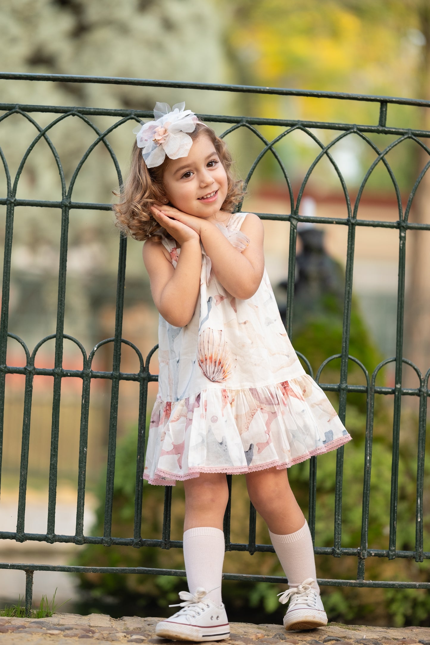 Vestido para niña "Bajo el Mar" de Algodón Orgánico