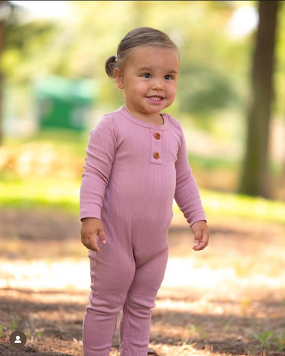 Mono rosa Empolvado para Bebé. - Baby's Organic Wardrobe