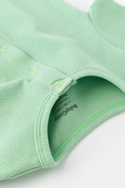 Body para Bebe algodón Orgánico - verde menta - Baby's Organic Wardrobe