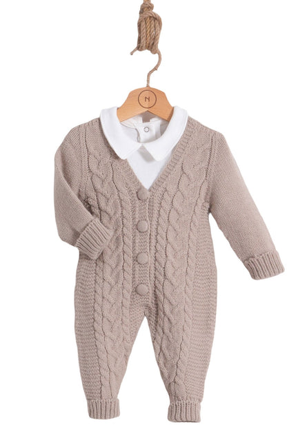 Conjunto de bebe invierno de 2 piezas en color tostado - Baby's Organic Wardrobe