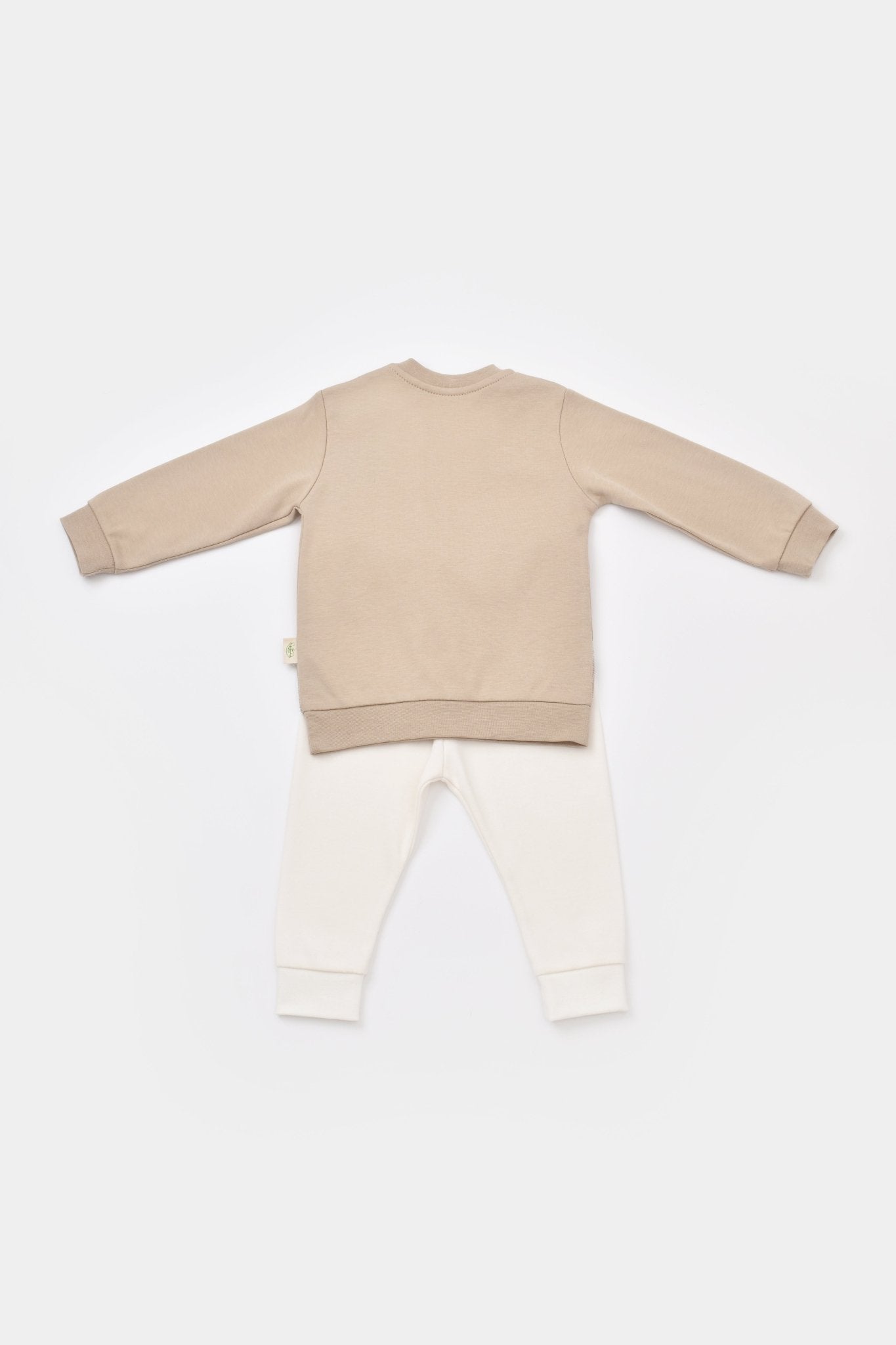 Conjunto de Pantalón y Camiseta - Jirafa mamá y bebé. - Baby's Organic Wardrobe