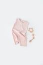 Romper Para bebé sin Mangas - Rosa - Baby's Organic Wardrobe