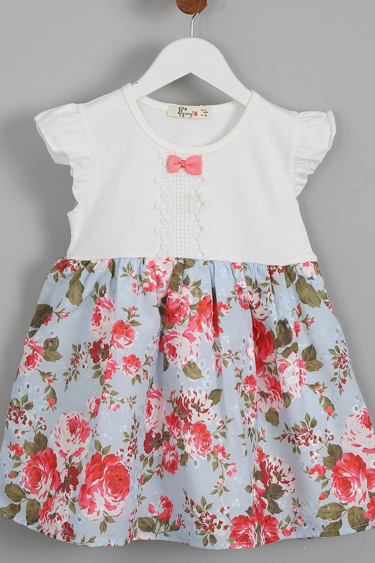 Vestido para Niña con Diseño Floral - Baby's Organic Wardrobe