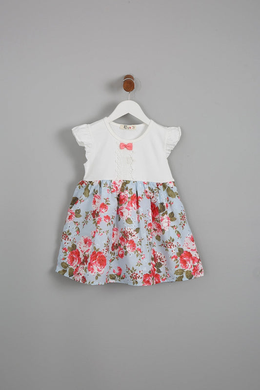 Vestido para Niña con Diseño Floral - Baby's Organic Wardrobe