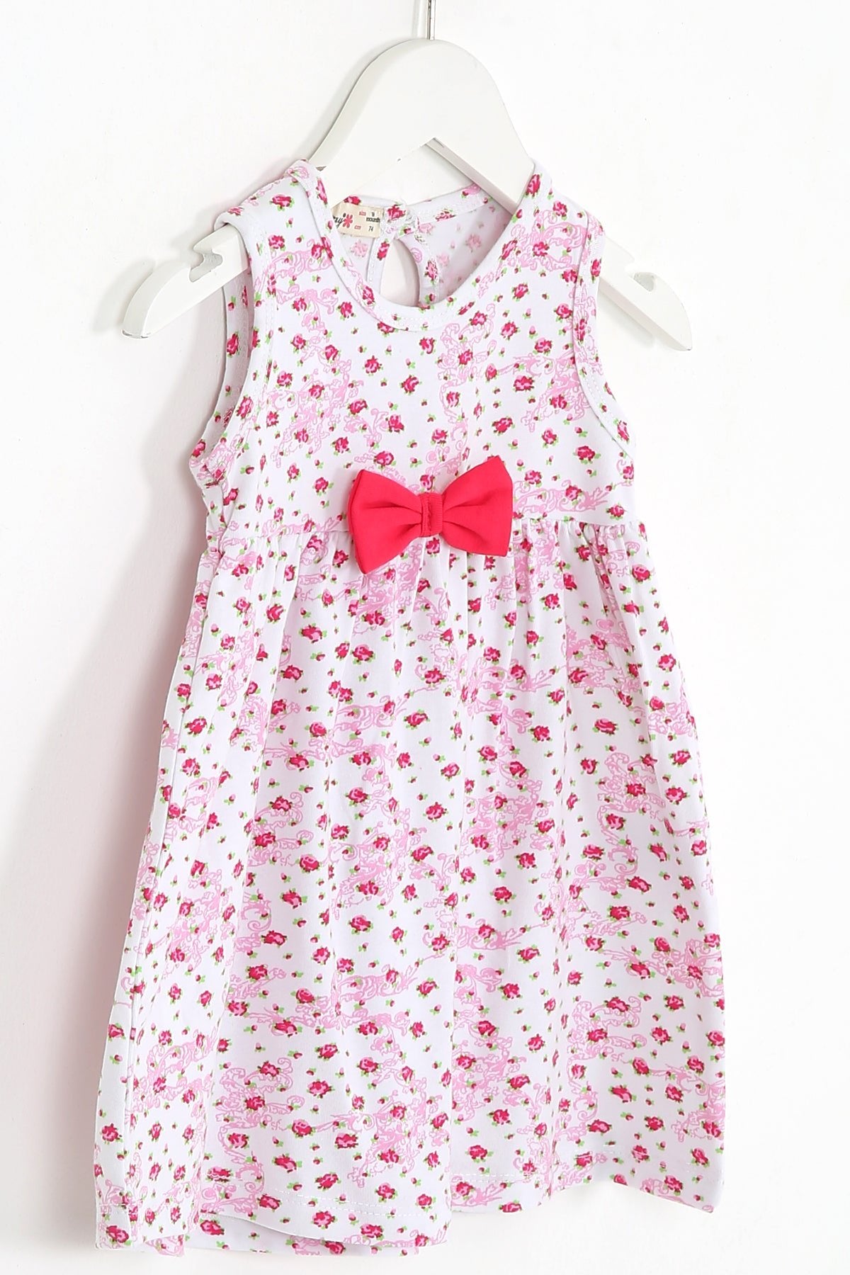 Vestido para Niña sin mangas con diseño floral - Baby's Organic Wardrobe