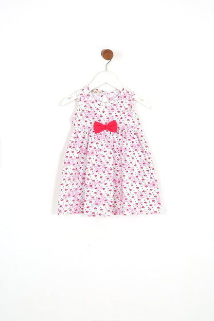 Vestido para Niña sin mangas con diseño floral - Baby's Organic Wardrobe