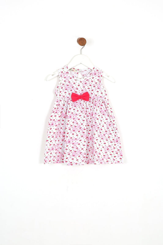 Vestido para Niña sin mangas con diseño floral - Baby's Organic Wardrobe