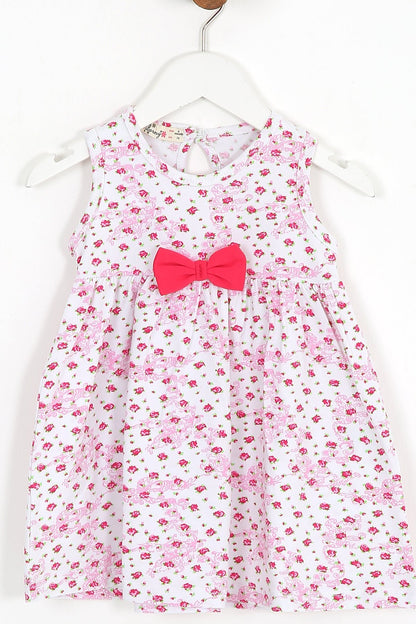 Vestido para Niña sin mangas con diseño floral - Baby's Organic Wardrobe