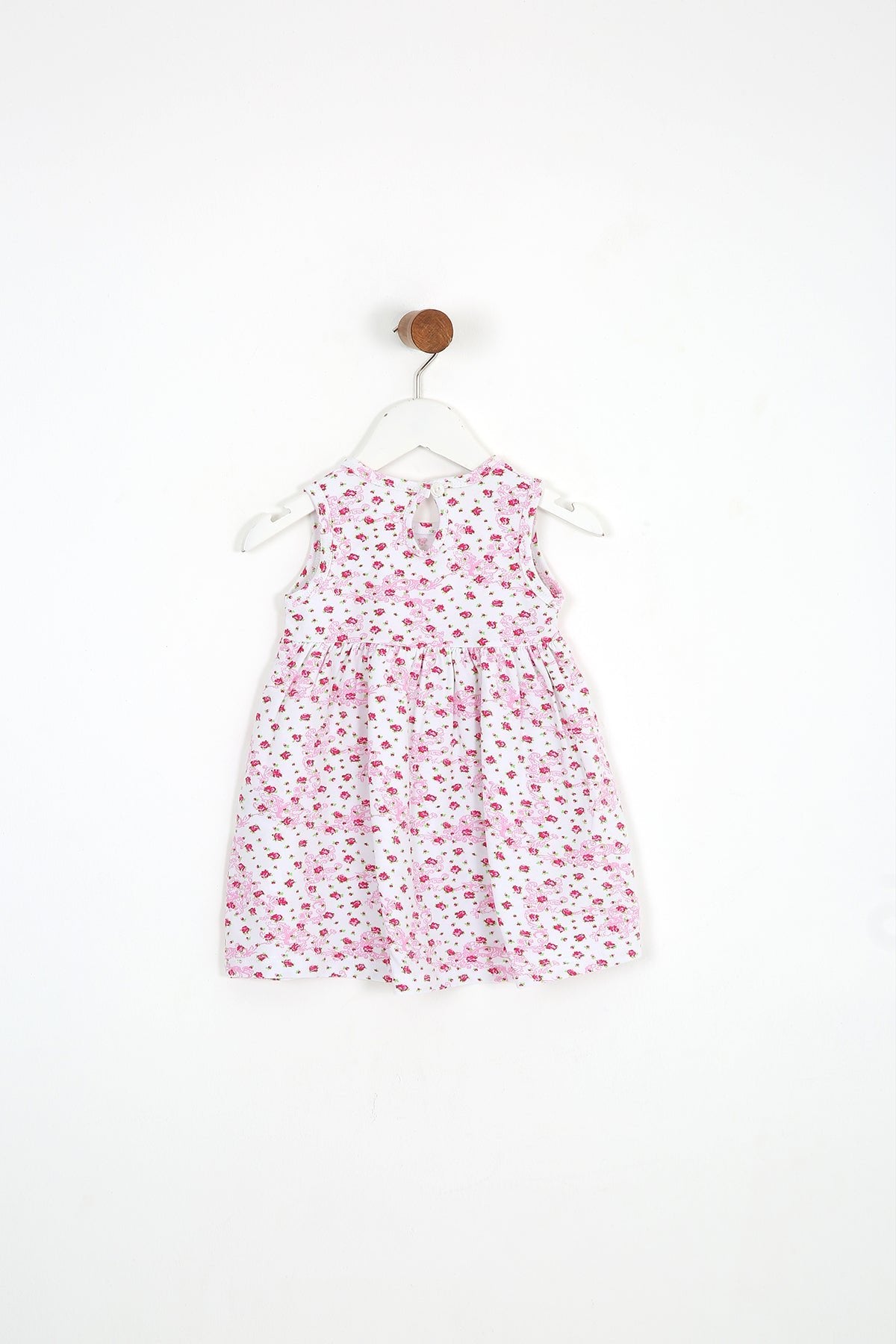 Vestido para Niña sin mangas con diseño floral - Baby's Organic Wardrobe